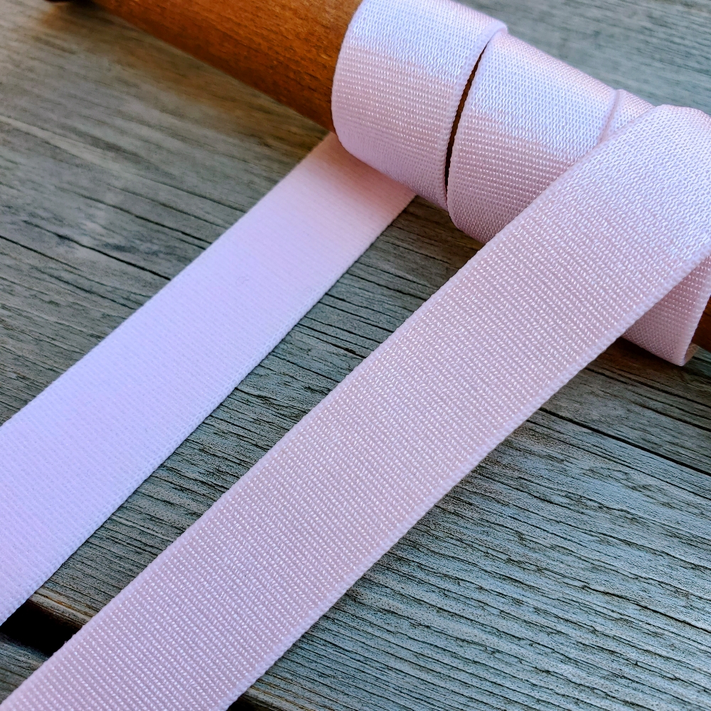 Elastique bretelle lingerie 15mm - Rose pâle x1m