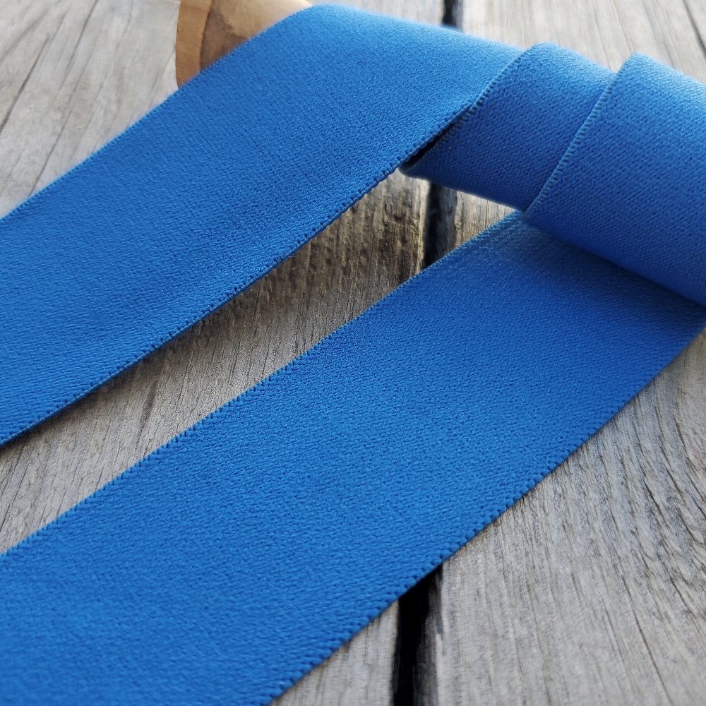 Elastique ceinture 32mm - Bleu roi x20cm