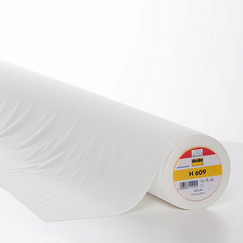 Entoilage thermocollant bi-stretch - Blanc x50cm