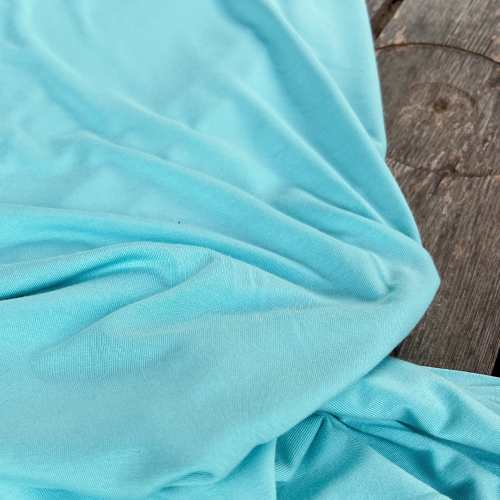 Jersey bambou - Turquoise pâle x20cm