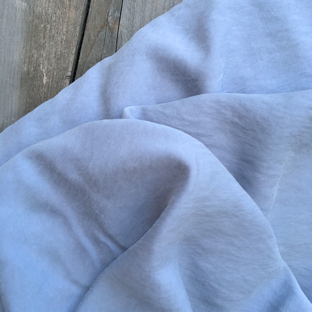 Tissu Viscose texturé - Bleu gris x 20cm