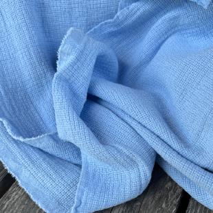 Etamine de coton lavé - Bleu