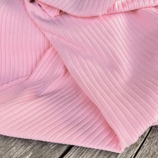 Jersey coton cotelé - Rose layette