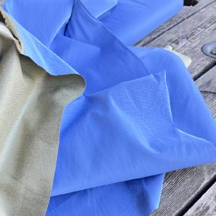 Tissu coupe vent imperméable shiny - Bleu moyen
