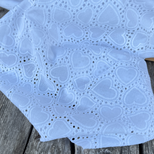 Broderie anglaise Que du love - Blanc