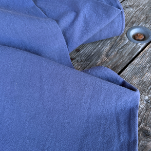 Coton lavé - Bleu jean foncé