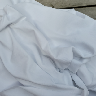 Tissu Jersey piqué coton / maille polo - Blanc OEKOTEX