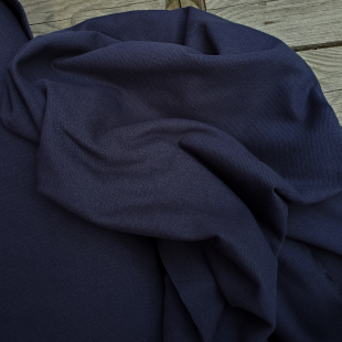 Tissu Jersey piqué coton / maille polo - Marine OEKOTEX