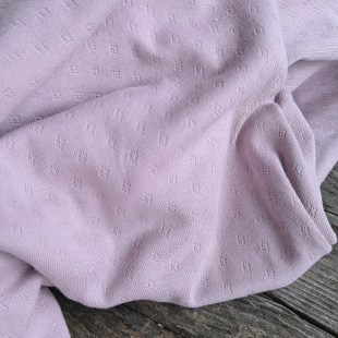 Jersey ajouré maille pointelle Oekotex - Rose smoke