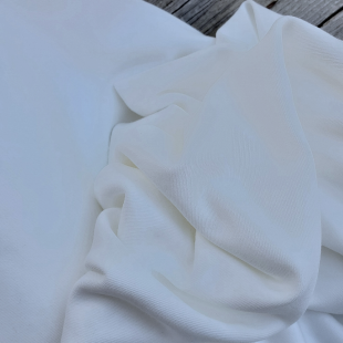 Jersey interlock coton - Blanc d'ivoire