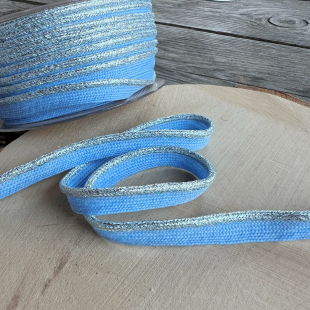 Passepoil ruban lurex - Bleu clair