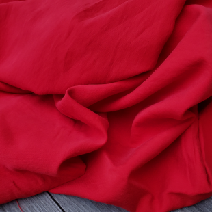 Tissu Viscose texturé - Rouge