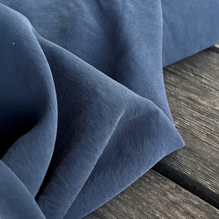 Tissu Viscose texturée légère - Bleu orage
