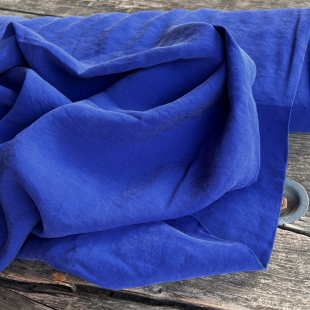 Tissu Viscose texturée légère - Bleu roi