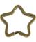 Anneau forme étoile pour porte clé Couleur : bronze