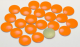 176 Clous thermocollant - Orange fluo