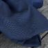Gabardine coton stretch peau de pêche - Bleu orage foncé x20cm