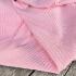 Jersey coton cotelé - Rose layette x 20cm