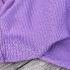 Jersey coton cotelé - Violet x 20cm