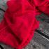 Maille tricot légère viscose et lin Oekotex - Rouge x20cm