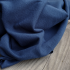 Bord côte tubulaire Oekotex - Bleu jean foncé x25cm