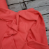Tissu Jersey piqué coton / maille polo - Rouge capucine Oekotex x20cm
