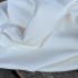 Jersey coton cotelé Oekotex -  Blanc d'ivoire x 20cm