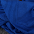Jersey coton cotelé Oekotex - Bleu roi x 20cm
