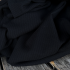 Jersey coton cotelé Oekotex - Noir x 20cm