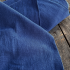 Lin lavé - Bleu jean foncé x20cm