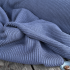 Maille tricot "Big knit"  - Bleu orage x20cm