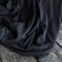 Maille tricot légère viscose et lin Oekotex - Anthracite x20cm