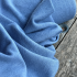 Maille tricot moelleuse unie - Bleu jean moyen x20cm