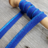 Passepoil ruban lurex - Bleu électrique x1m