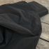 Coupon 55cm Tissu coupe vent imperméable "shiny" - Noir