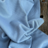 Tissu jersey coton gaufré Oekotex - Bleu x20cm