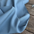 Tissu lyocell et lin - Bleu orage clair x20cm